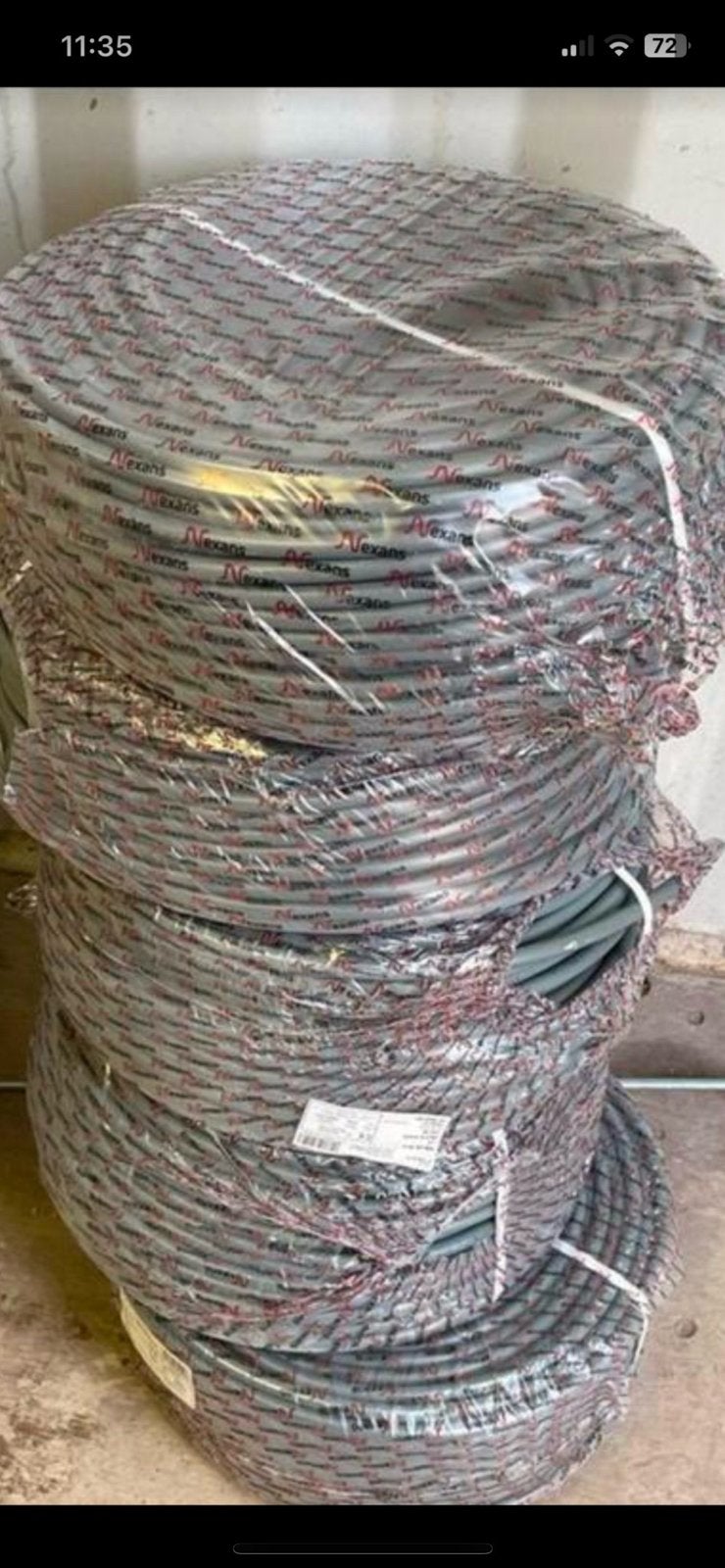 Nexans 5 x 2,5mm installatiekabel á 100 mtr, Ophalen of Verzenden, Nieuw, Kabel of Snoer