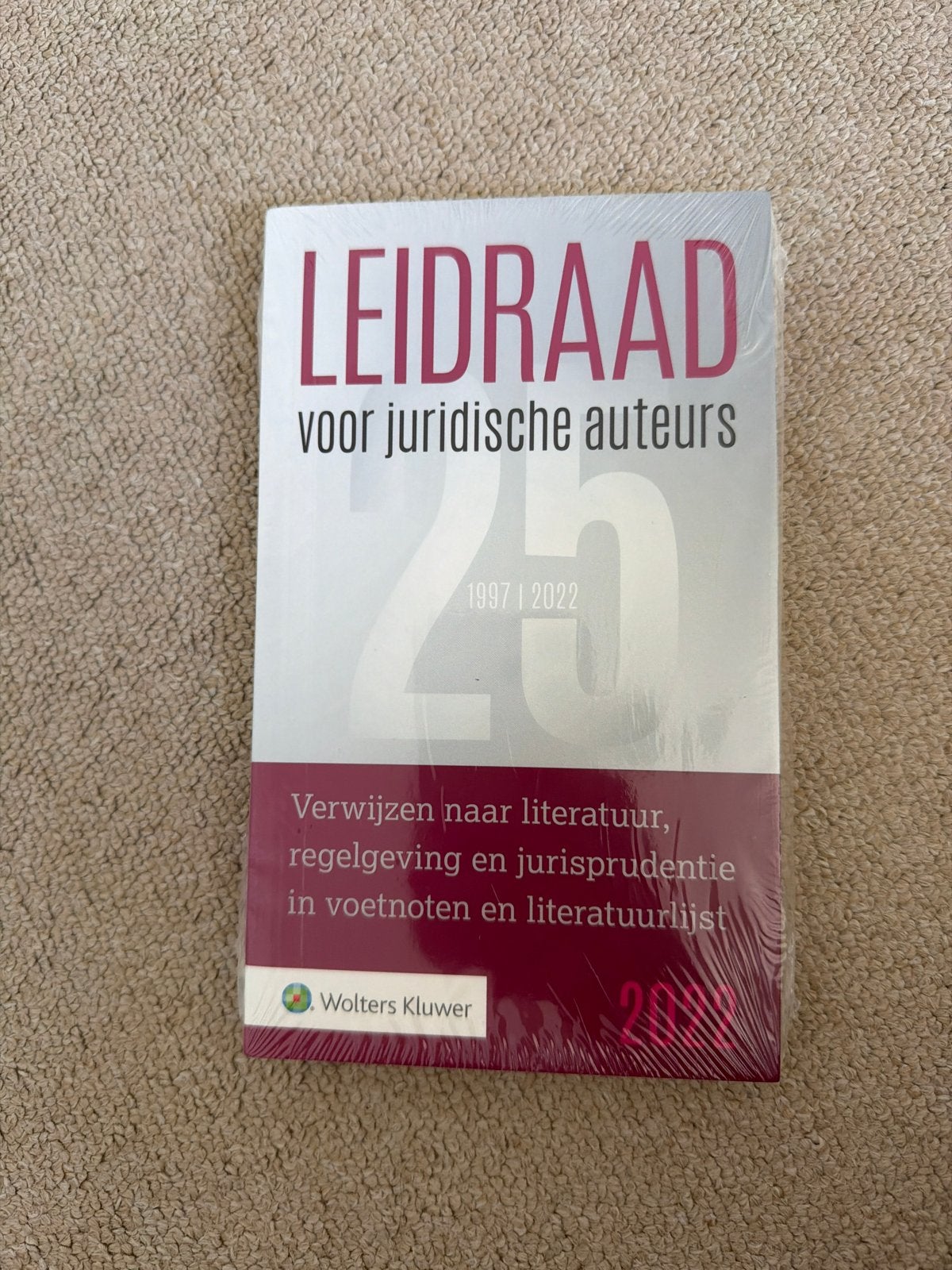 Leidraad voor juridische auteurs (Wolters Kluwer), Boeken, Studieboeken en Cursussen, Ophalen of Verzenden, Gamma, Nieuw, WO