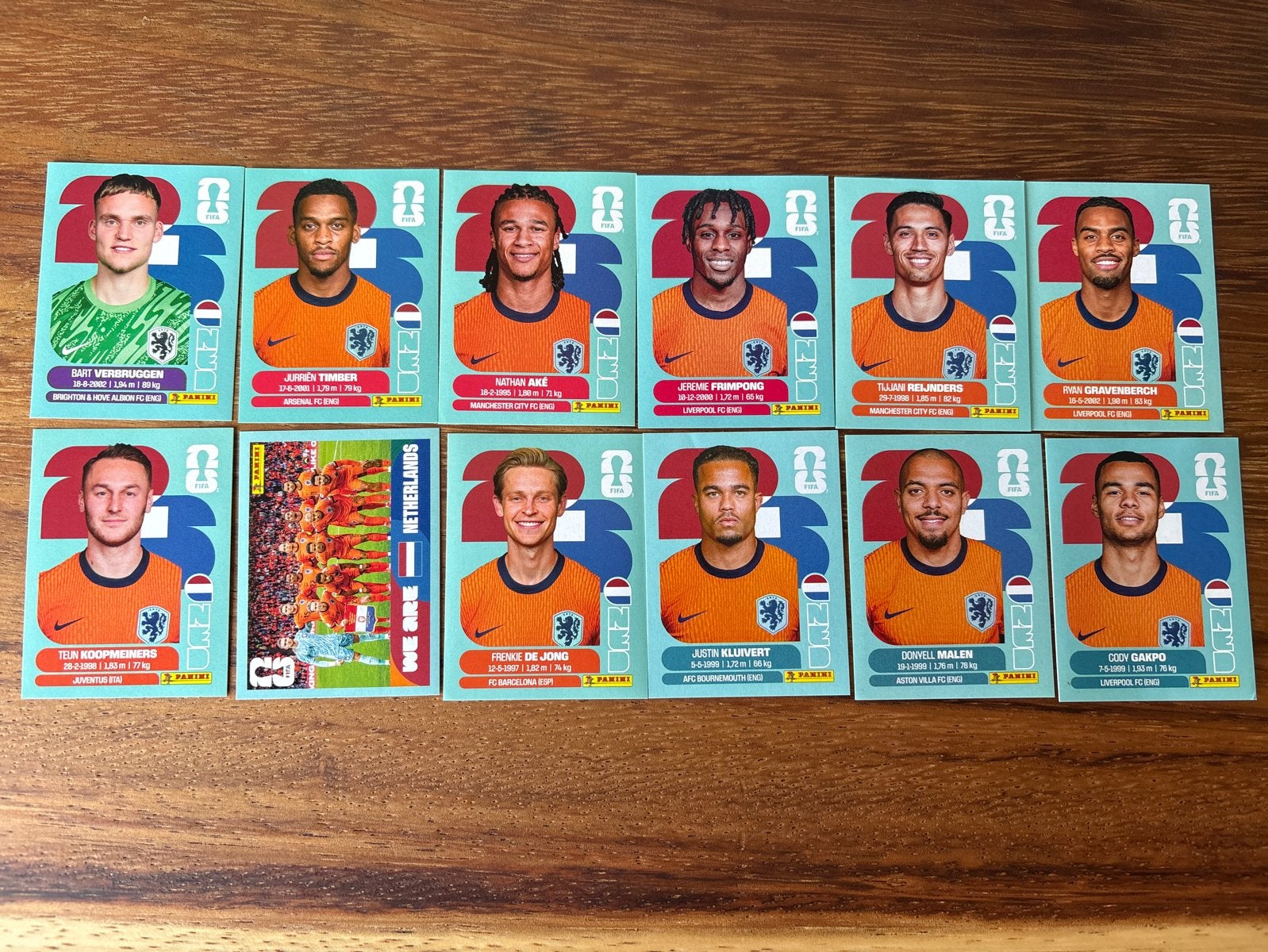Panini FIFA WK 2026 Oranje Plaatjes (11 stuks), Hobby en Vrije tijd, Ophalen of Verzenden, Nieuw, Stickers en Plaatjes