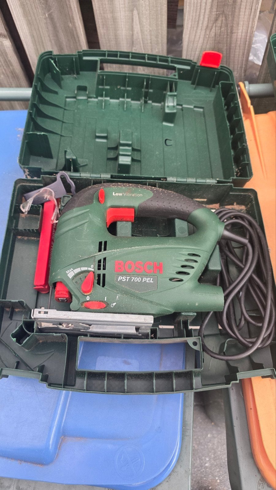 Bosch PST 700 PEL Decoupeerzaag & PSR 14,4 LI Boormachine, Gebruikt, Variabele snelheid, Ophalen of Verzenden, Boor- en Schroefmachine