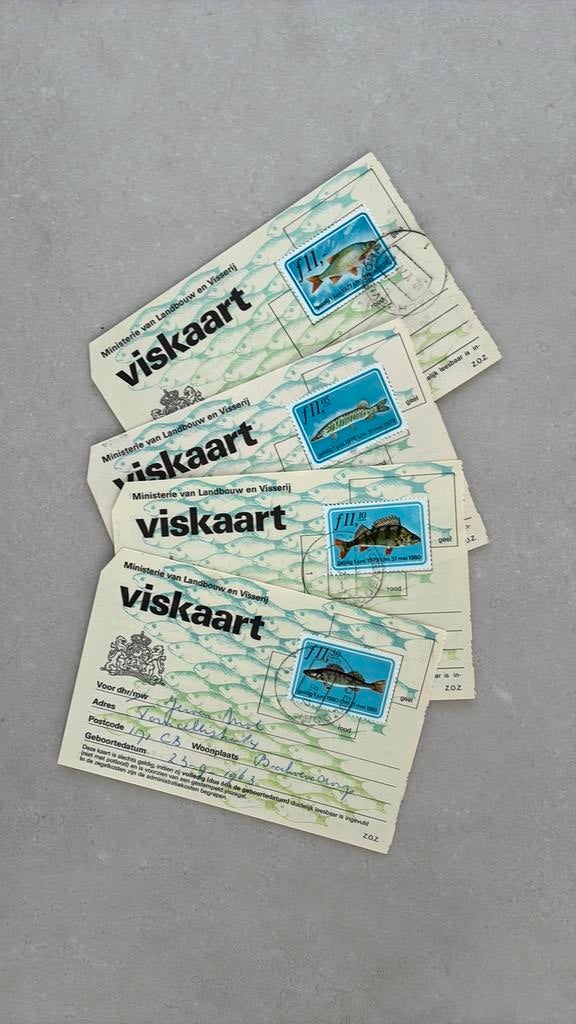 Viskaarten 1978 - 1981, Ophalen of Verzenden