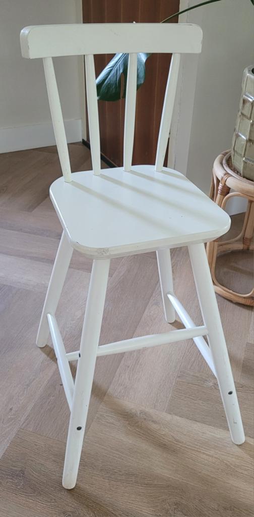 Ikea houten kinderstoel agam wit nog in goede staat, Kinderen en Baby's, Ophalen, Gebruikt, Overige typen