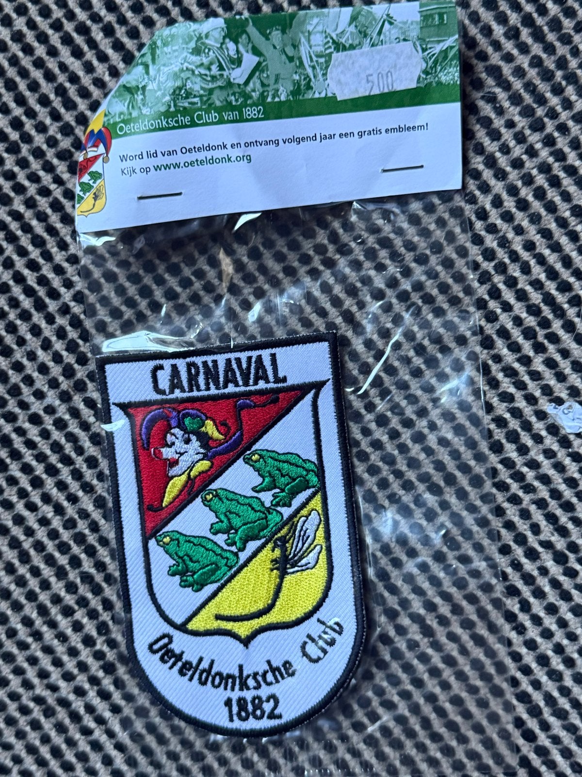 Oeteldonksche Club 1882 Carnaval Embleem - Nieuw, Ophalen of Verzenden, Nieuw