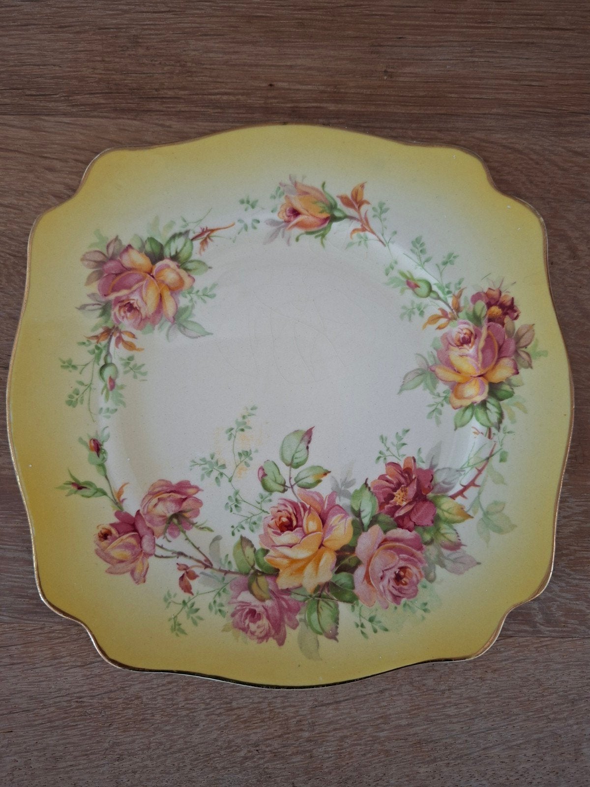 Ontbijtbord Royal Staffordshire pottery, Antiek en Kunst, Ophalen of Verzenden