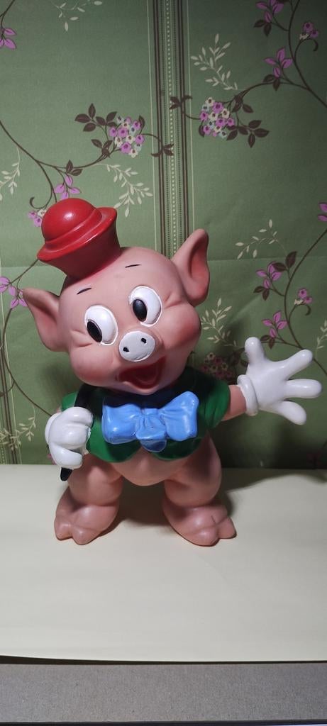 Vintage Ledra Piep Speelgoed Jaren '60 - '70 - Porky Pig, Verzenden, Zo goed als nieuw, Jongen of Meisje