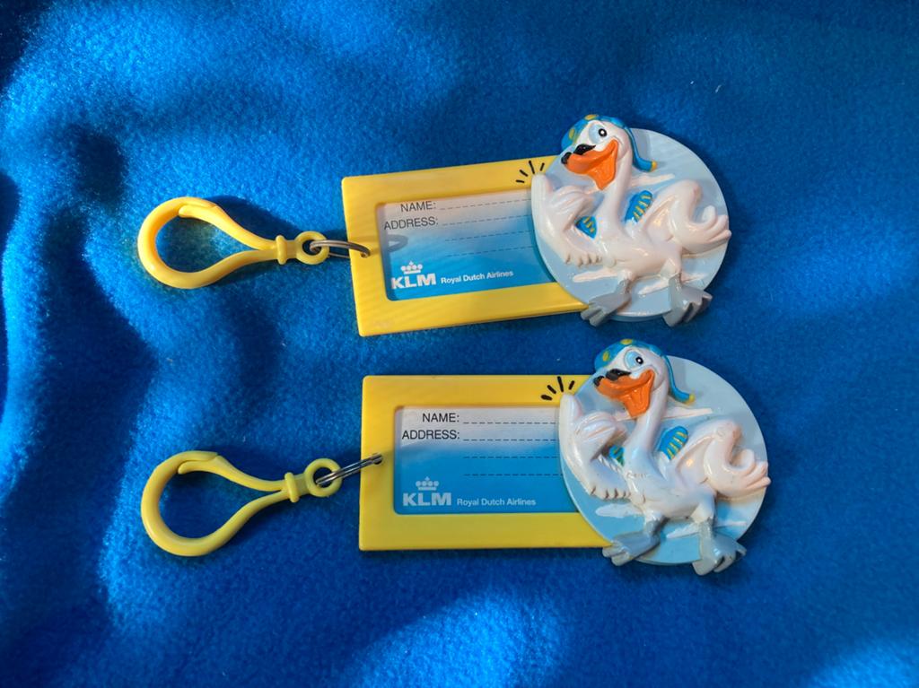 KLM Handbagage Labels voor kinderen, Ophalen of Verzenden, Zo goed als nieuw