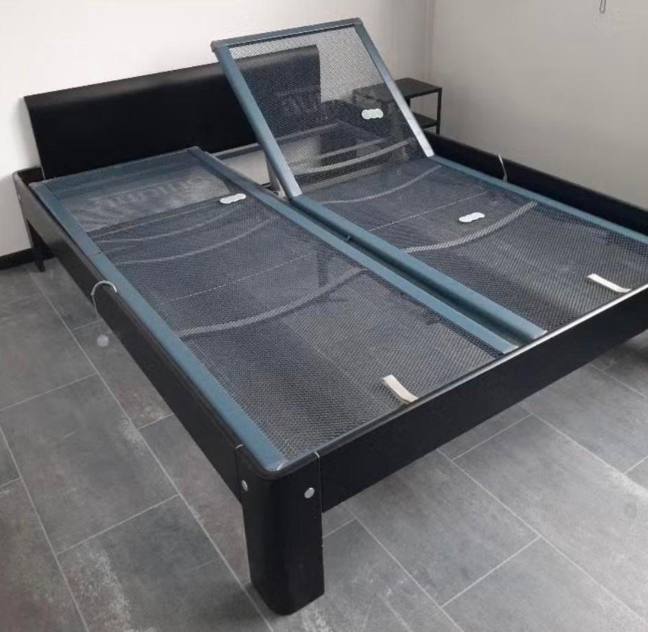 Auping Auronde 1500  zwart  160x200x41,5cm, Ophalen, Gebruikt, ., .