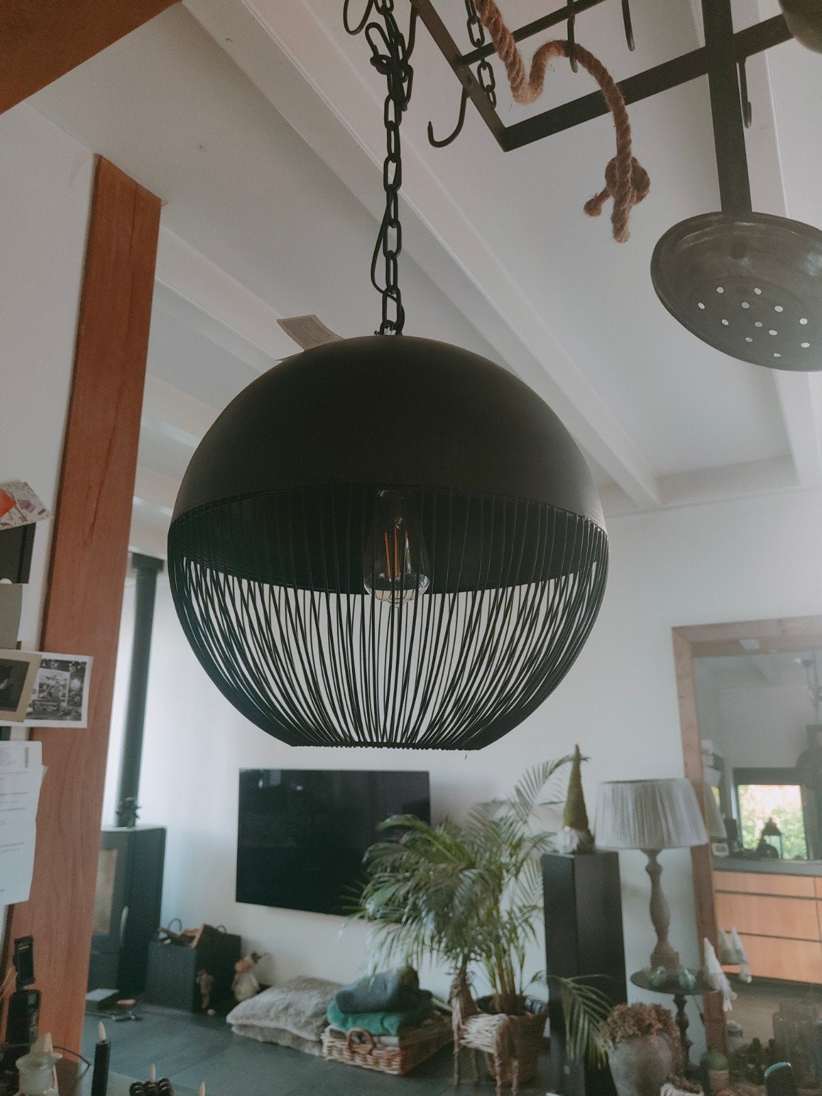 Moderne hanglamp zwart metaal - Countryfield, Modern, Industrieel, Nieuw, Metaal, E27 (groot)