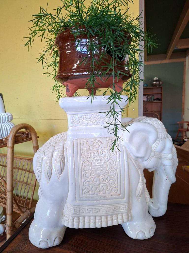 Grote olifant plantentafel - XL - 44x53x23cm, Gebruikt, Ophalen of Verzenden, Oosters, X