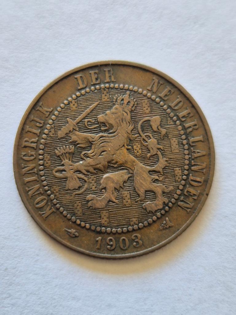 2 1/2 cent koningin Wilhelmina 1903, Postzegels en Munten, Munten | Nederland, Verzenden, Koningin Wilhelmina