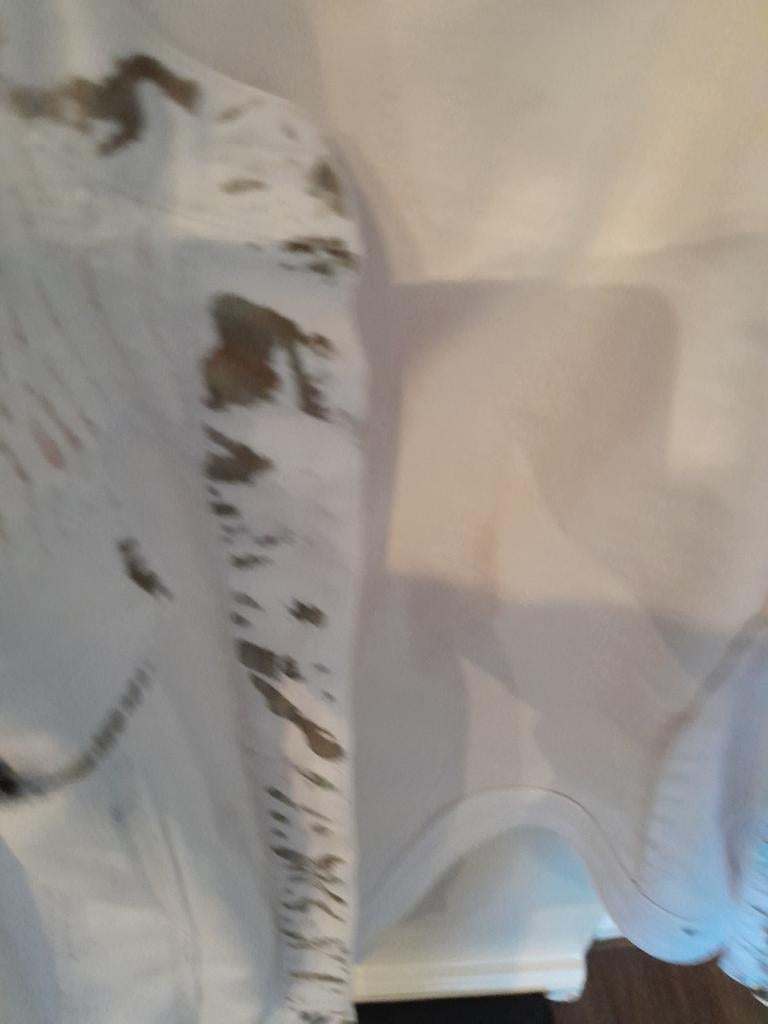 Witte spijkerjas met unieke details, Kleding | Dames, Overige Dameskleding, Gedragen, Ophalen of Verzenden