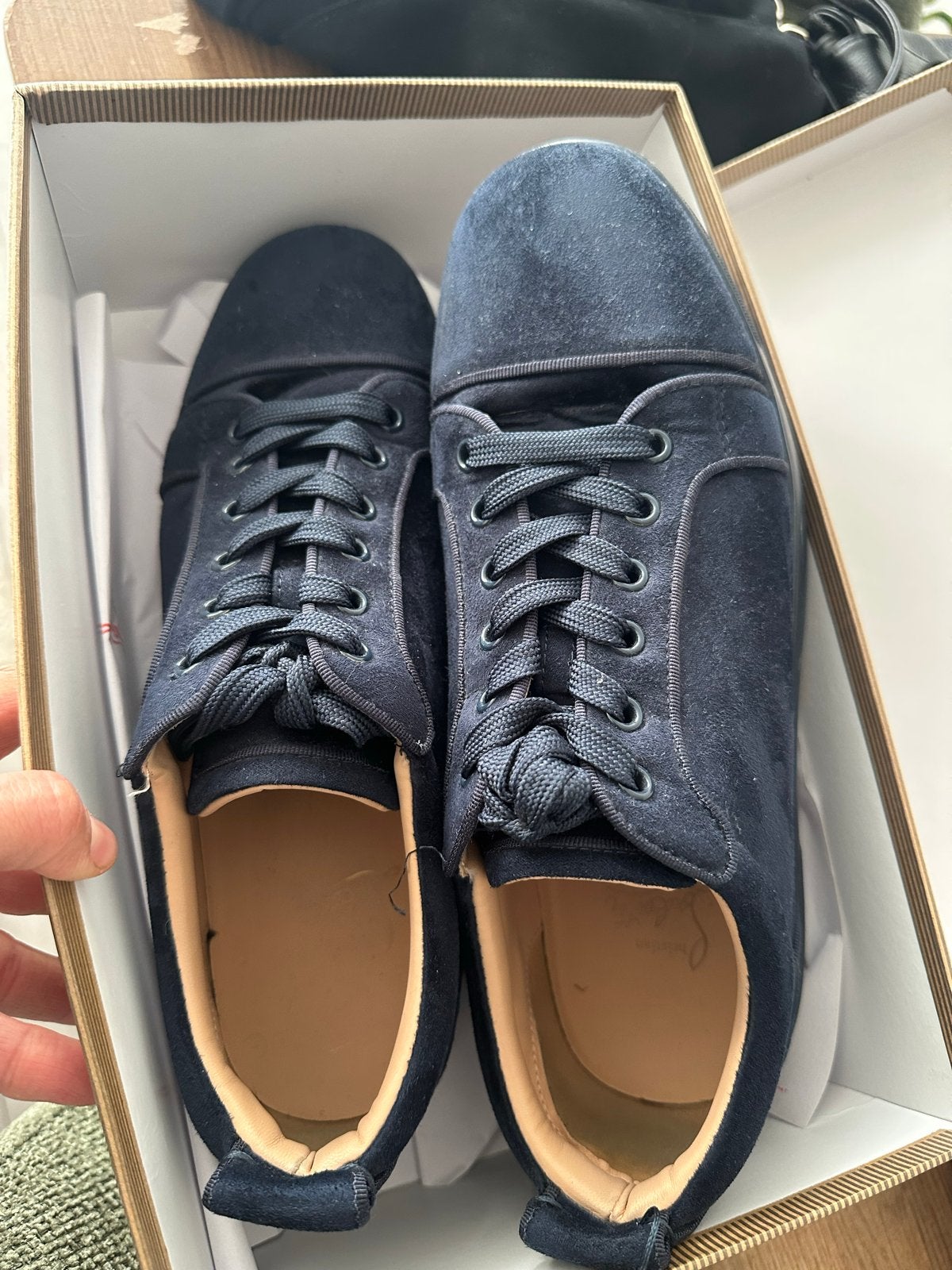 Christian Louboutin Sneakers - Zo goed als nieuw, Ophalen of Verzenden, Zo goed als nieuw, Blauw, Sneakers of Gympen