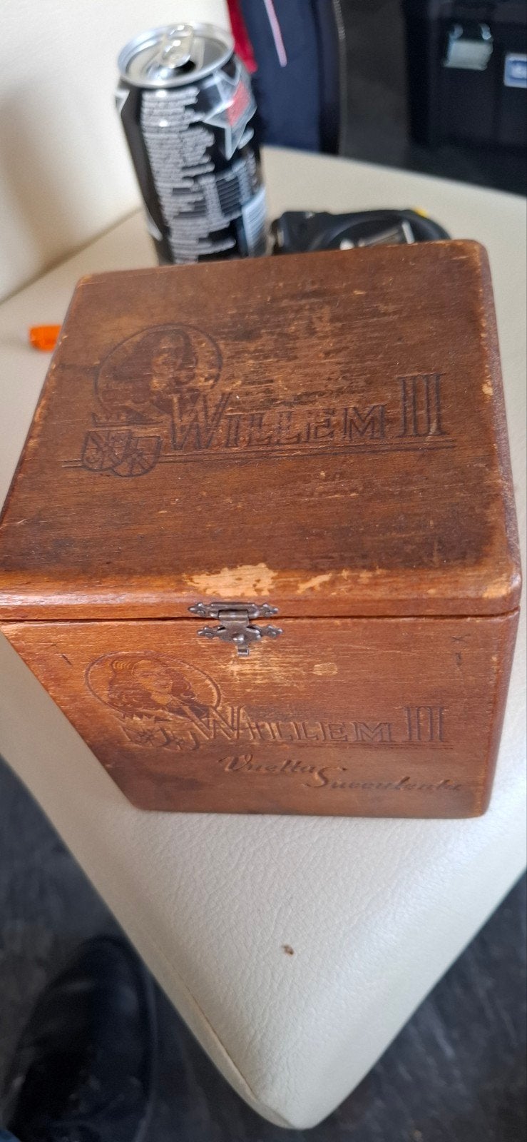 Vintage Willem II Sigarenfabrieken Tabaksdoos, Ophalen of Verzenden, Gebruikt, Tabaksdoos of Verpakking