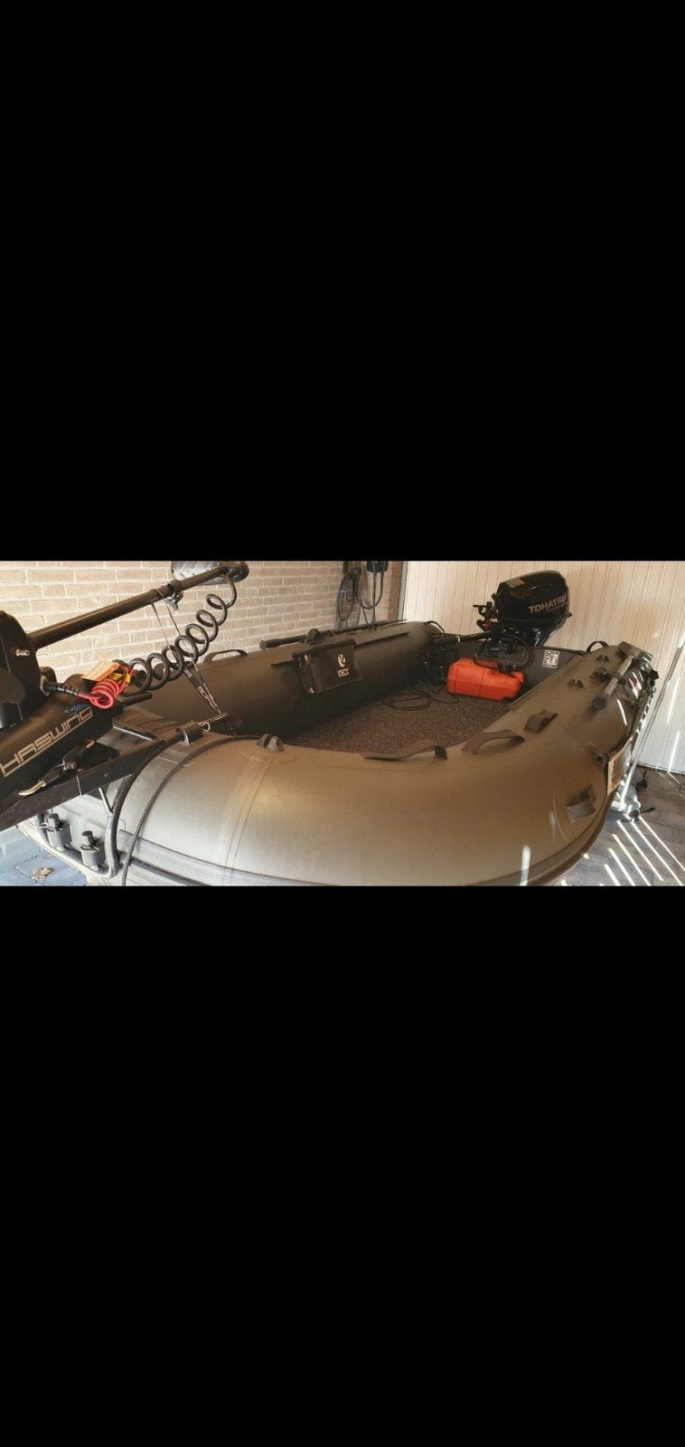 raptor 330 aluminium bodem, Ophalen, Aluminium, Afdekzeil, Zo goed als nieuw