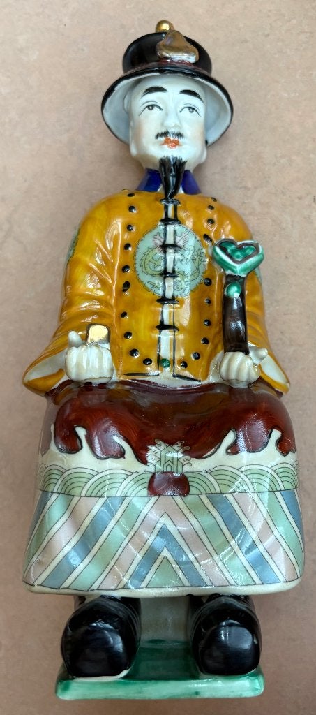 Fraai Chinees beeld, porselein, handbeschilderd, Ophalen of Verzenden