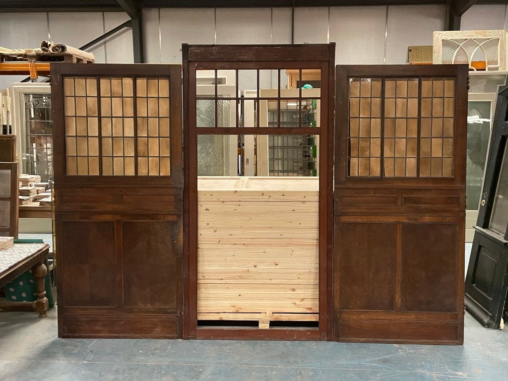 Eikenhouten panelen/deuren met fineer 1x 225x115 2x 209x96cm, Ophalen