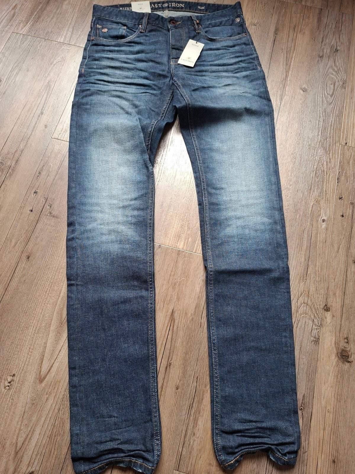 CAST IRON Riser slimfit jeans W32 L36, Blauw, Nieuw, W32 (confectie 46) of kleiner, Ophalen of Verzenden