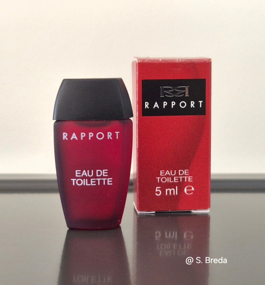 Shulton - Rapport - discontinued Eau de Toilette miniatuur, Ophalen of Verzenden, Zo goed als nieuw, Miniatuur, Gevuld
