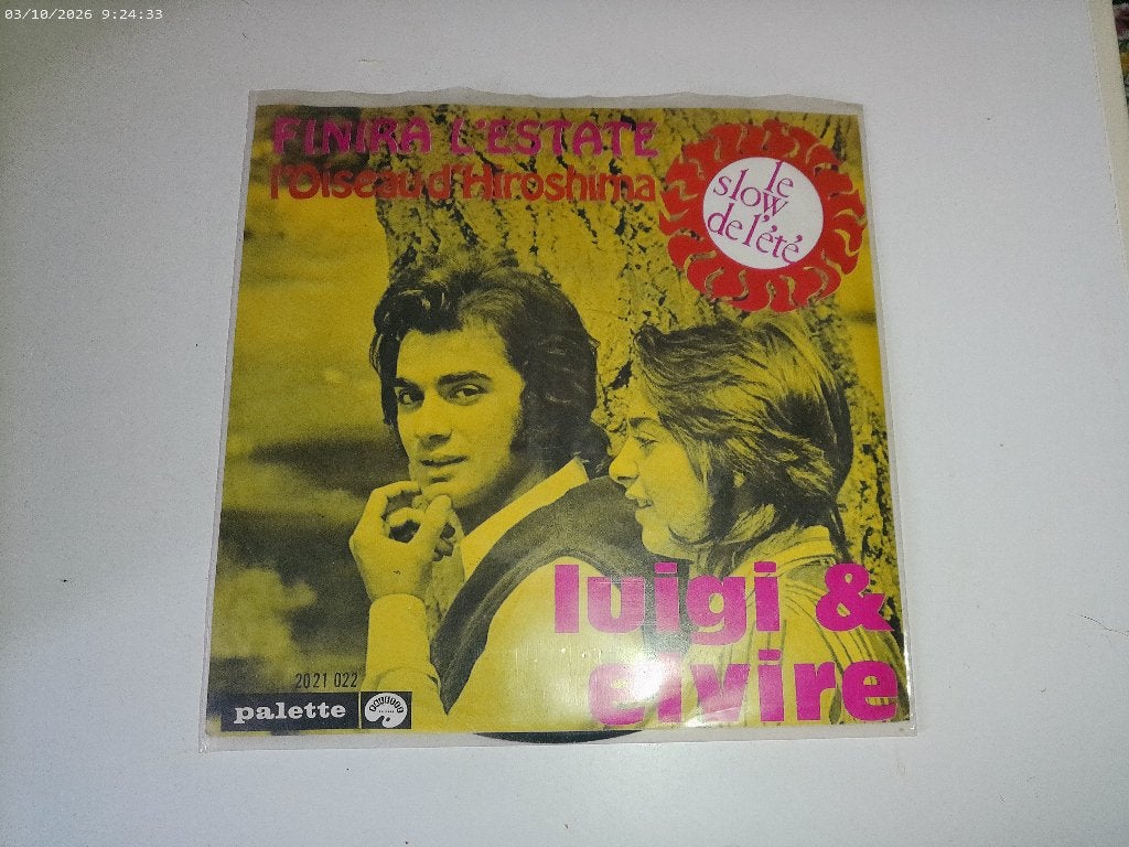Luigi & Elvire - Finira L'estate / L'oiseau d'hiroshima, LP, Gebruikt, Fotohoes, 7 inch