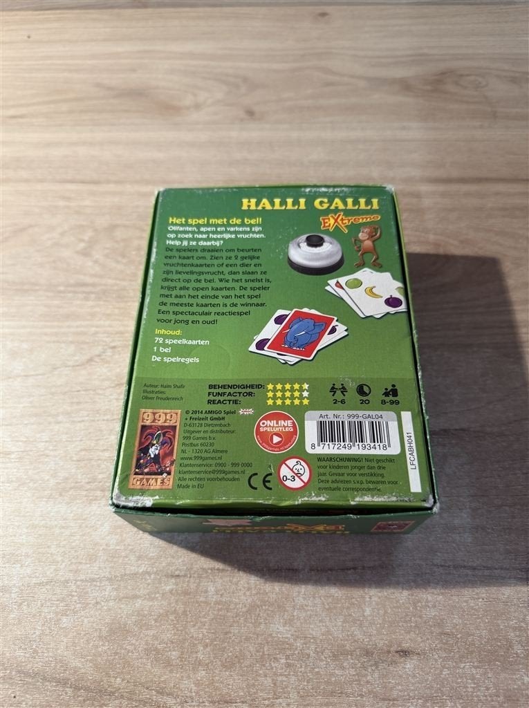 Halli galli extreme - 999 games - S6985, Ophalen of Verzenden, Zo goed als nieuw