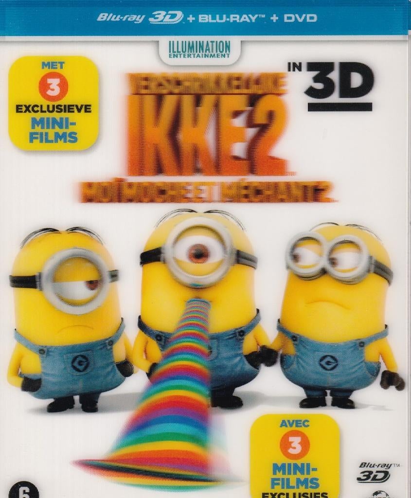 Te koop 3 blu raybox verschrikkelijke ikke 2 (Nieuw), Ophalen of Verzenden, Nieuw in verpakking, Avontuur, Boxset