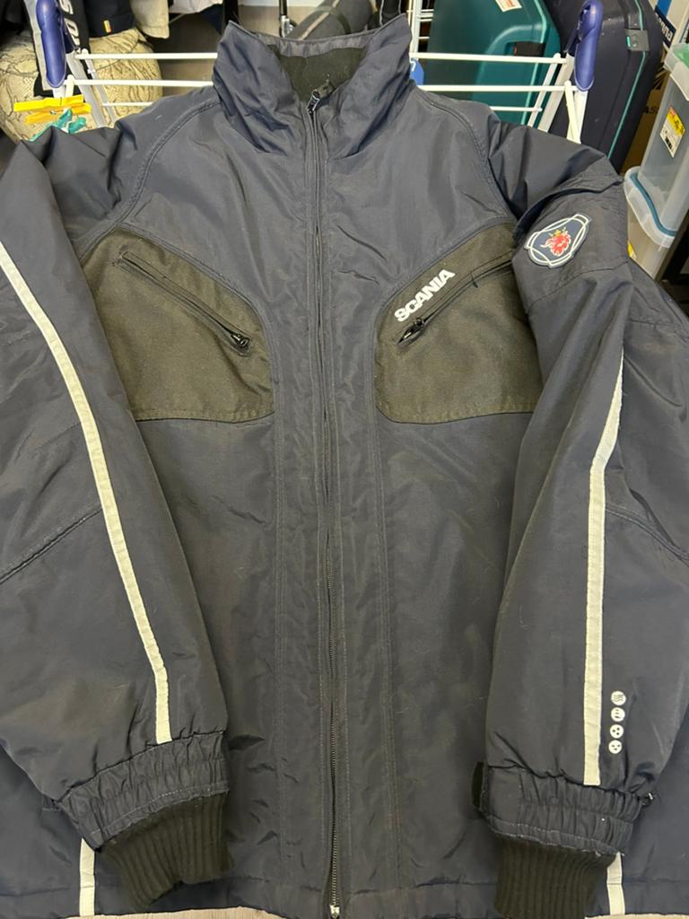 Scania jas., Ophalen, Zo goed als nieuw, Maat 52/54 (L), Blauw