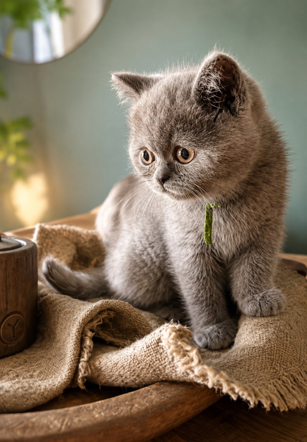 Britse korthaar kitten, katertje kleur Bleu, Dieren en Toebehoren, Kater