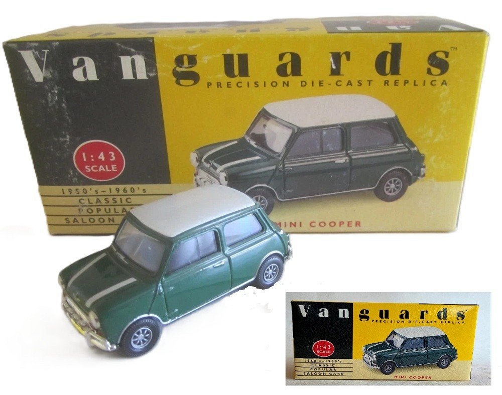 Austin Mini British Racing green Vanguards VA25002., Ophalen of Verzenden, Zo goed als nieuw, Auto, Vanguards