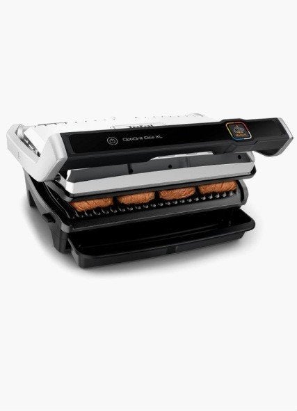 Tefal OptiGrill Elite XL GC760D Contactgrill, Ophalen, Vaatwasmachinebestendig, Gebruikt, Tafelgrill