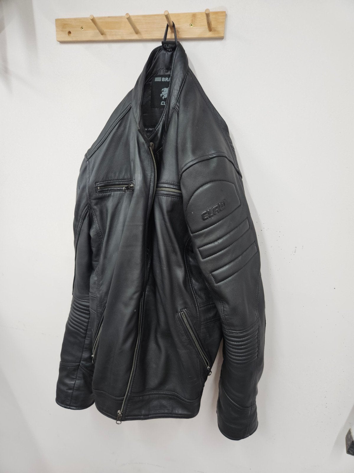 Nette Leren motorjas Claw 4xl, Ophalen of Verzenden, Zo goed als nieuw, Overige maten, Zwart