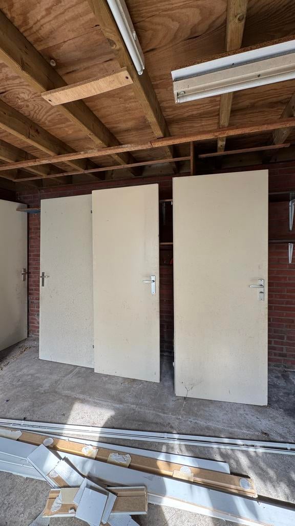 7 oude binnendeuren, Ophalen, Gebruikt, 80 tot 100 cm, Binnendeur