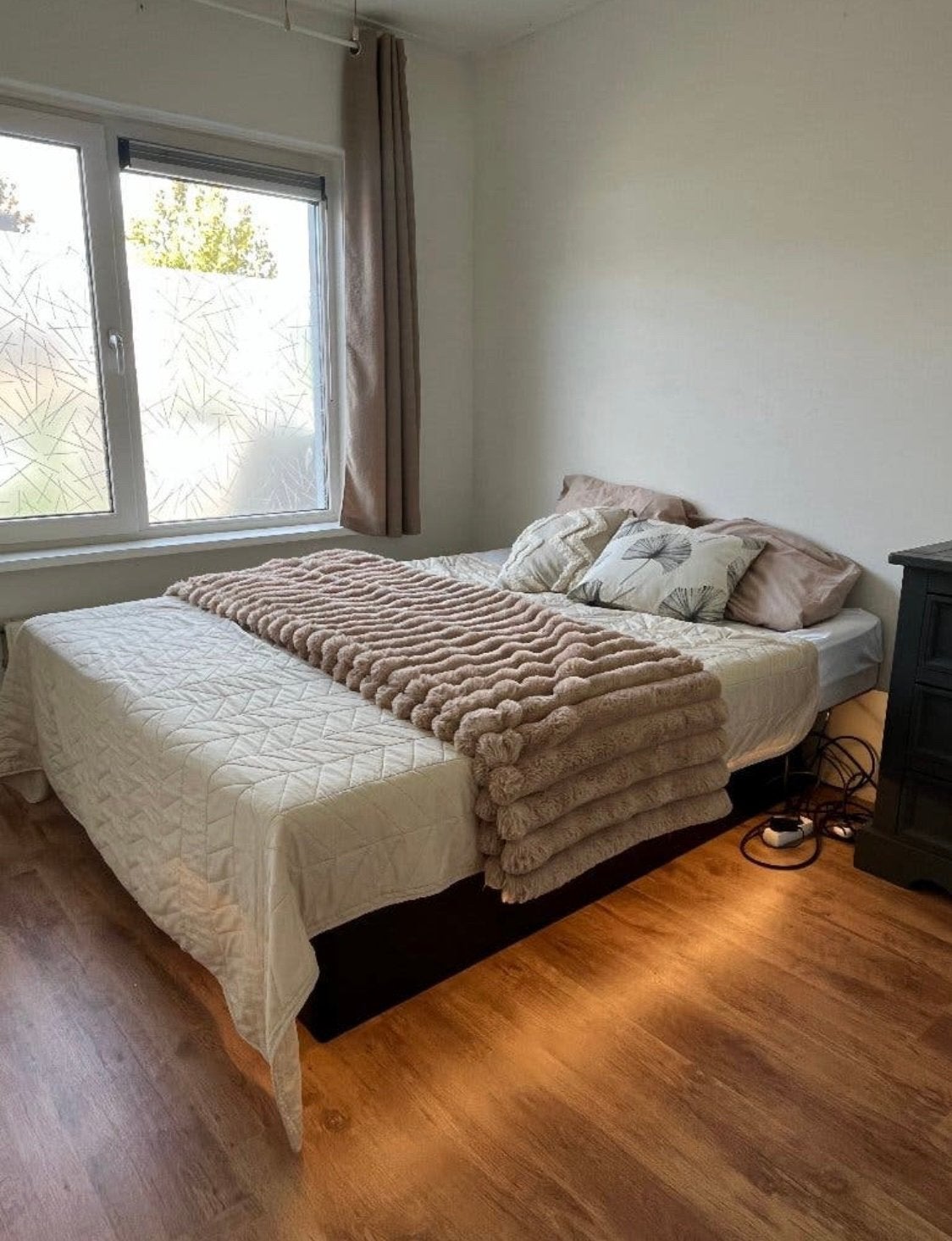 Waterbed 160 x 200 z.g.a.n. MOET WEG!, Huis en Inrichting, Ophalen, Solo-systeem, Tweepersoons, Zo goed als nieuw