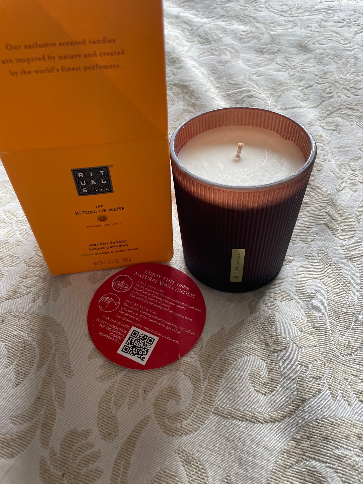 Rituals The Ritual of Mehr geurkaars - Nieuw  in doos, Ophalen of Verzenden, Nieuw, Oranje, Glas