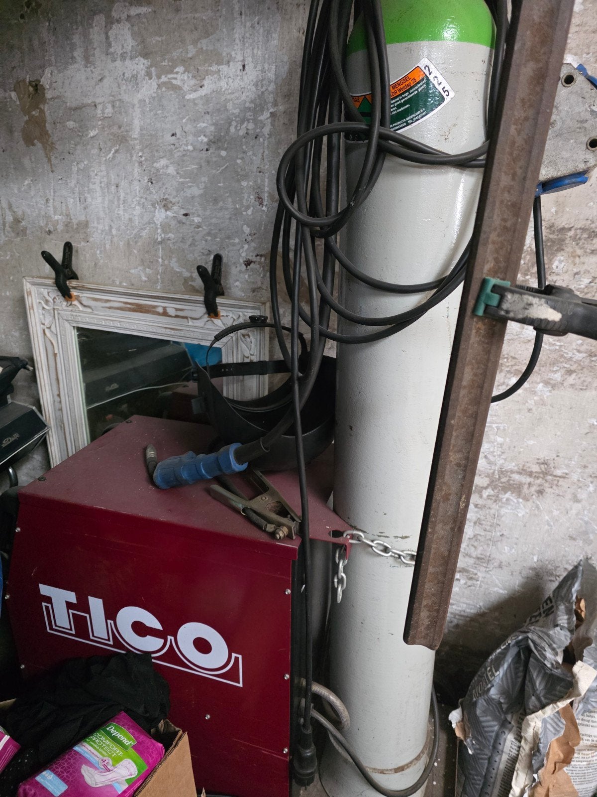 Lasapparaat MIG 160 LC TICO - Werkt perfect!, Ophalen of Verzenden, Gebruikt, 150 tot 250 ampère, Co2