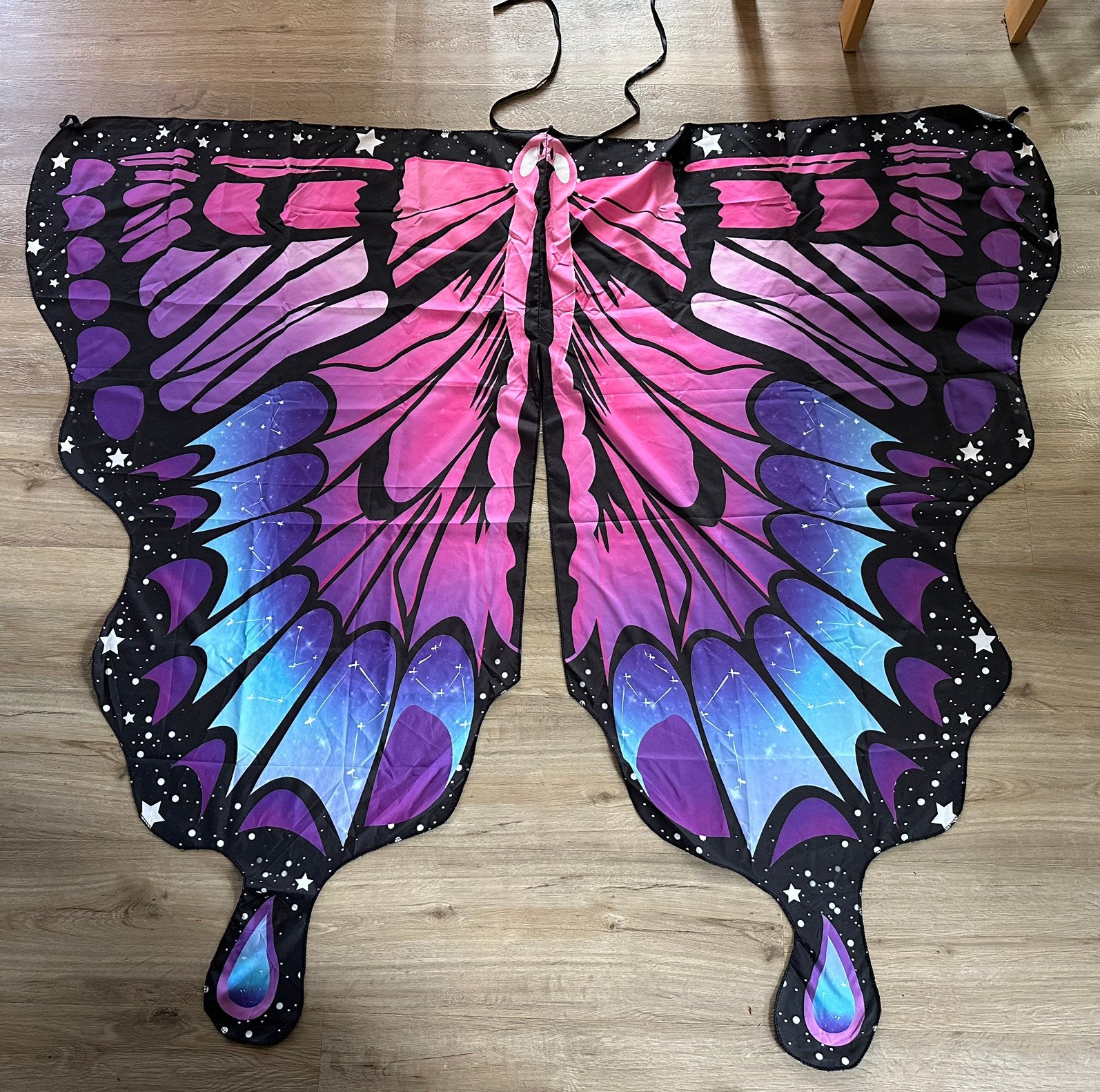 Carnaval vlinder kostuum voor vrouw, man en kind, Ophalen of Verzenden, Gebruikt, Jongen of Meisje