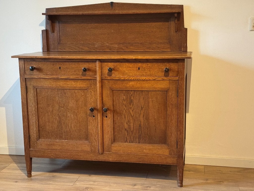 vintage commode dressoir, Ophalen, Gebruikt, 25 tot 50 cm, Overige houtsoorten