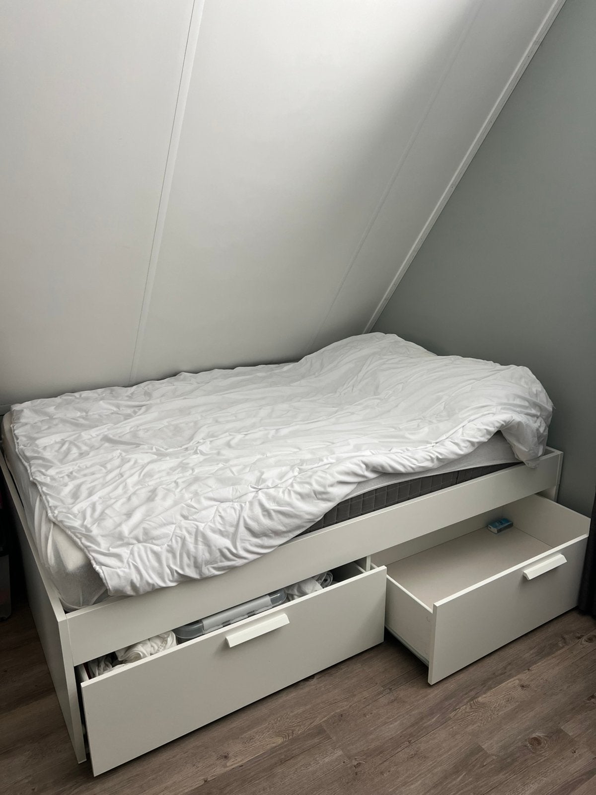 2 persoons bed ikea (twijfelaar), Ophalen, Tweepersoons, 140 cm, Zo goed als nieuw