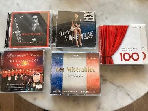 5 CD's - zie foto (o.a. 100 best Songs from the Musicals), Ophalen of Verzenden, Zo goed als nieuw