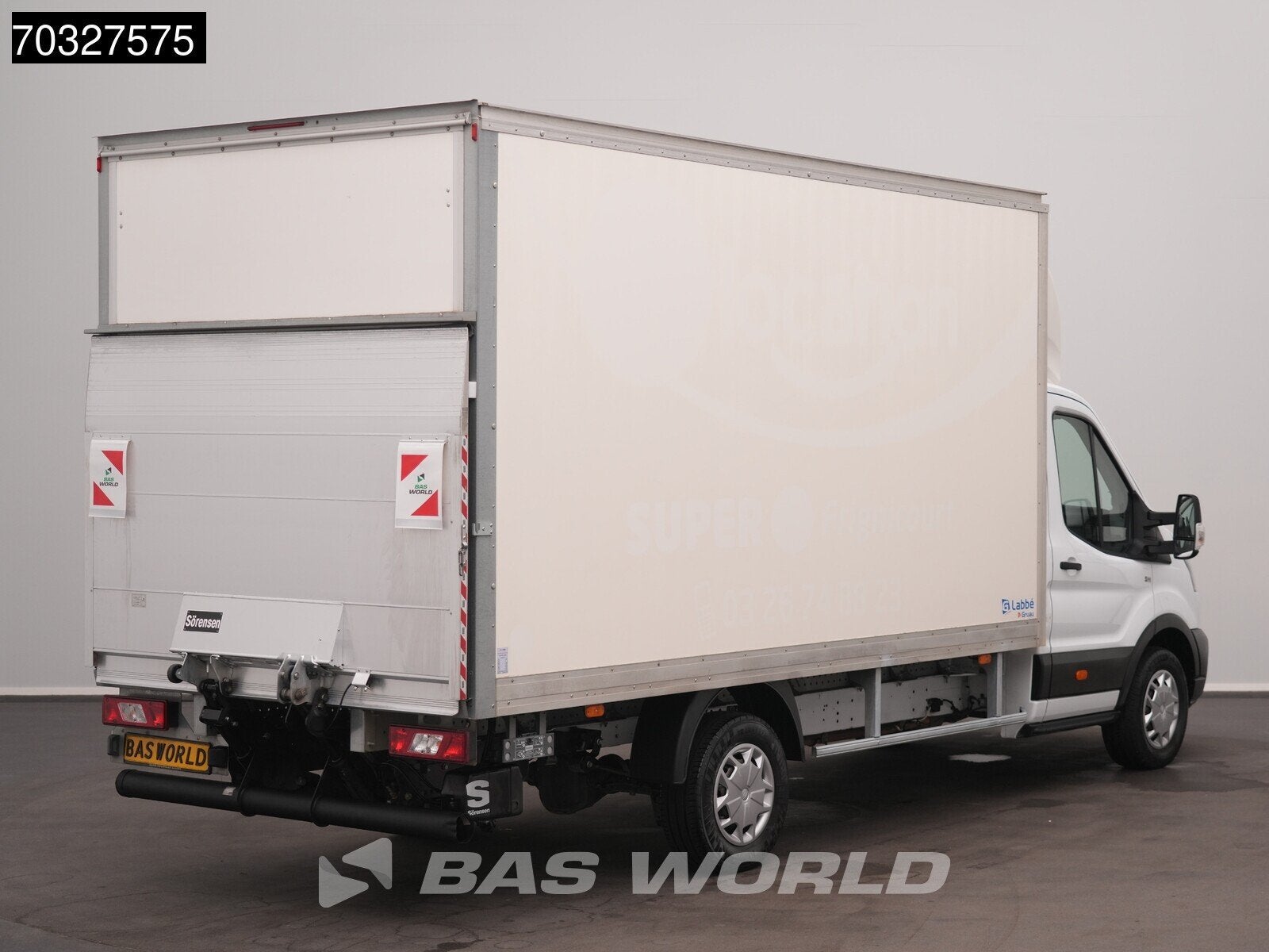 Ford Transit 130pk Laadklep Bakwagen Airco Cruise Euro6 Meub, Stof, Euro 6, 4 cilinders, Wit