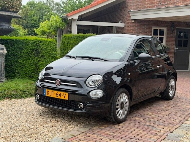 Fiat 500 1.0 70pk Hybrid 2023 Zwart, Voorwielaandrijving, Zwart, 4 stoelen, Zwart