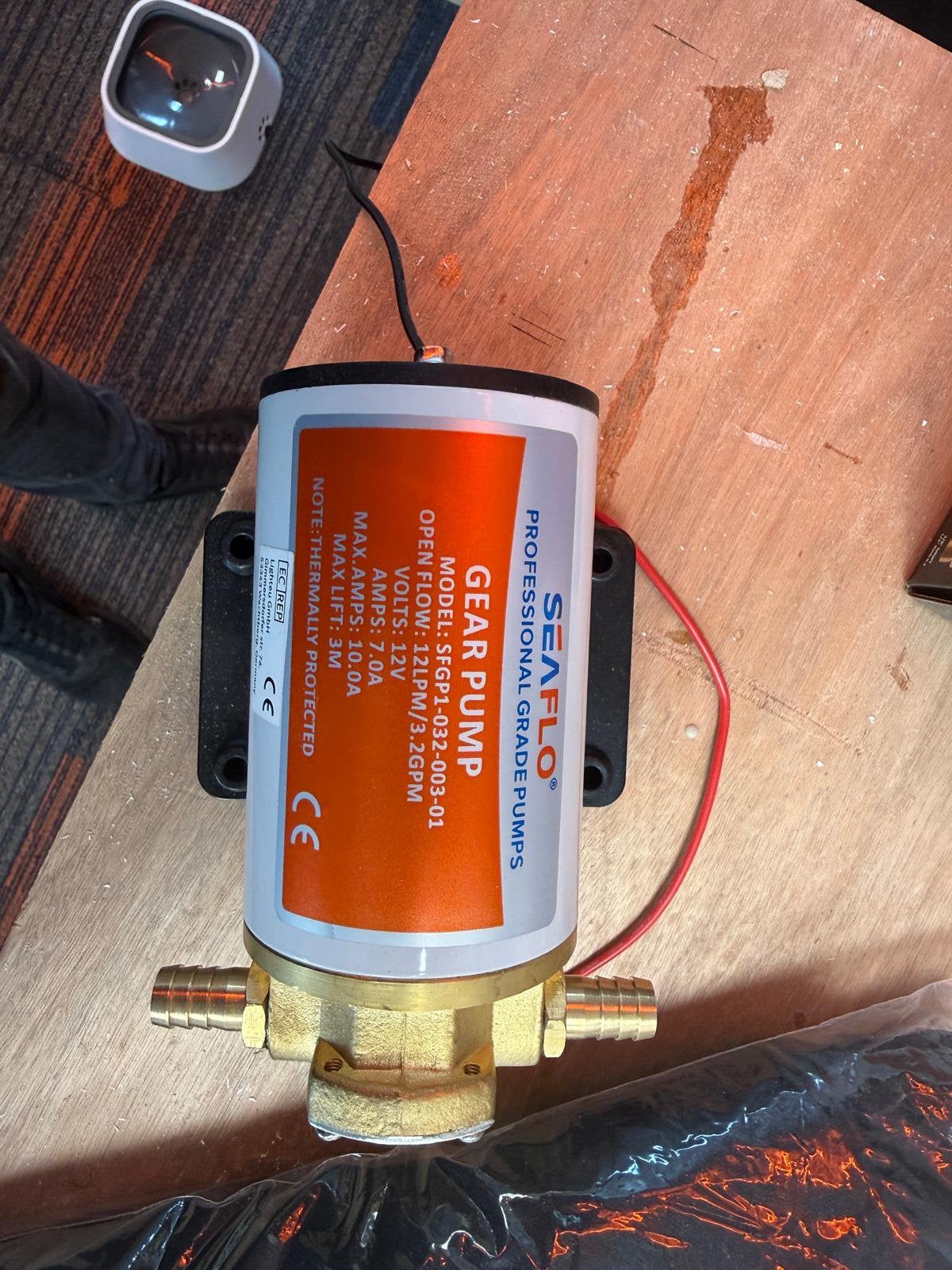 Gear pomp seaflo, 12 volt, Ophalen of Verzenden, Nieuw