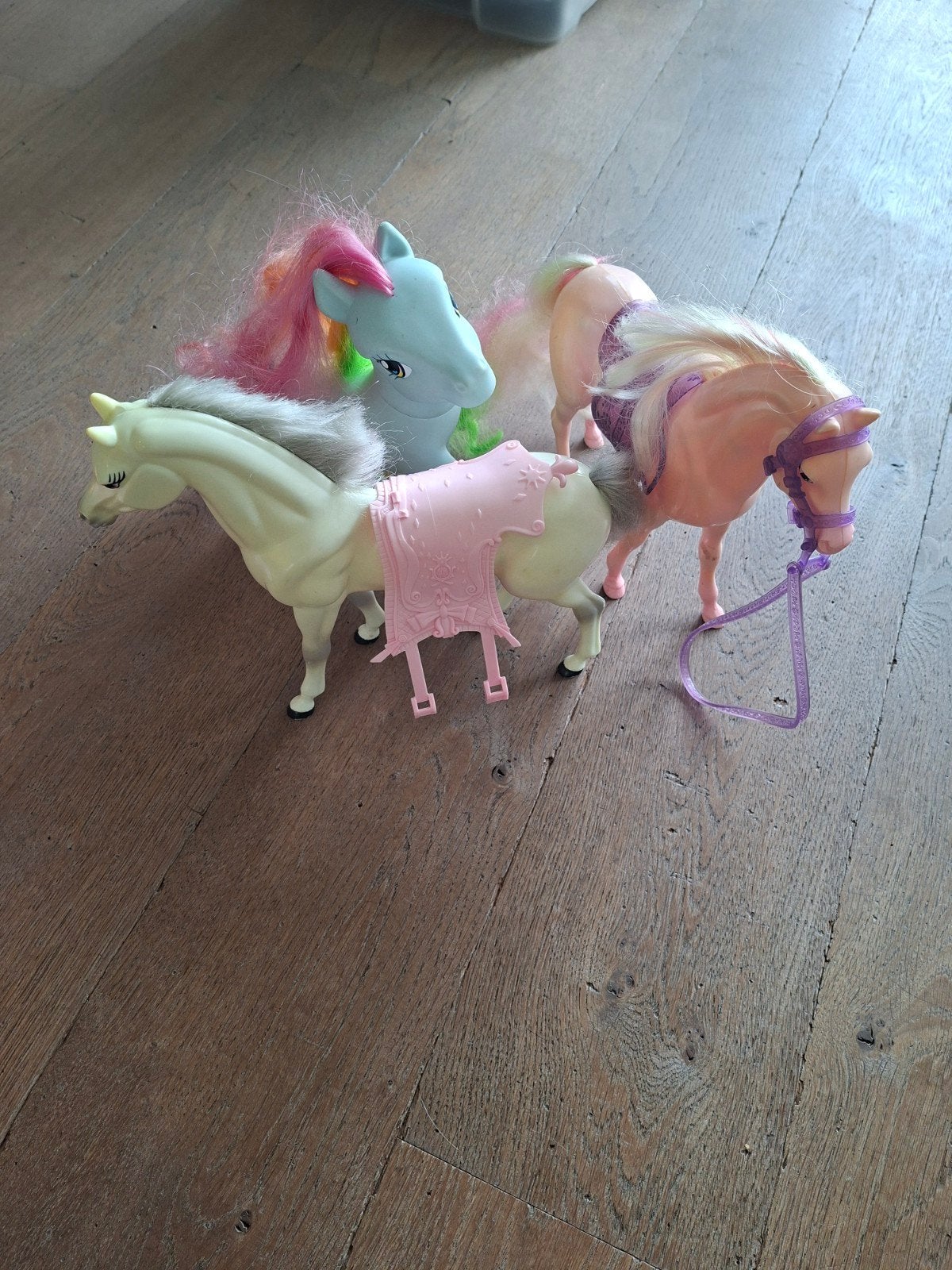 Set van 3 speelgoedpaarden, waaronder My Little Pony, Ophalen, Gebruikt, Overige typen