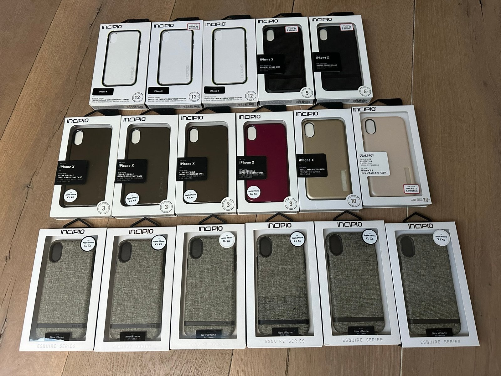Diverse Incipio iPhone X/XS hoesjes - Nieuw in verpakking, Telecommunicatie, Kunststof, Overige merken, Nieuw, Hoesje of Tasje