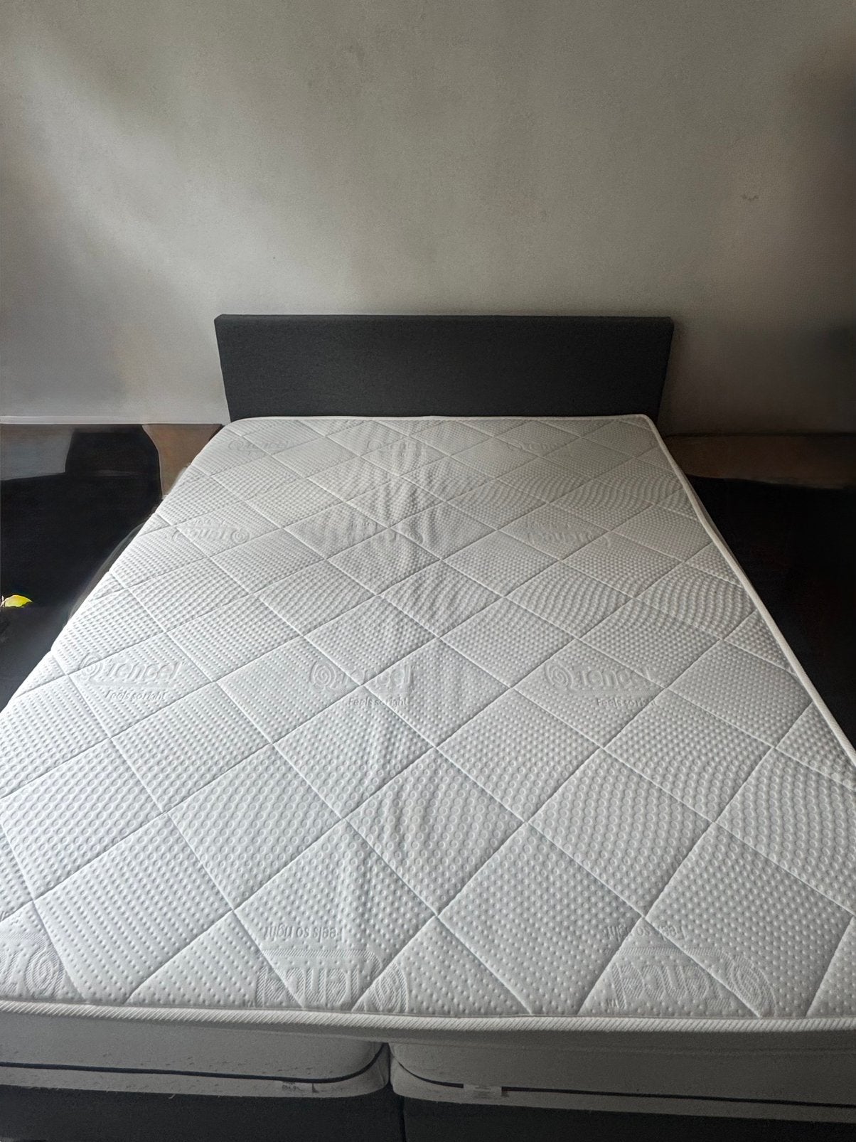 Boxpring met topper 160, Ophalen, Tweepersoons, Zo goed als nieuw, 200 cm