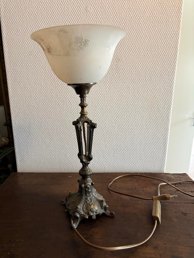Rococo Tafel Lamp - 42 cm hoog, Huis en Inrichting, Lampen | Tafellampen, Ophalen of Verzenden, Zo goed als nieuw, Minder dan 50 cm
