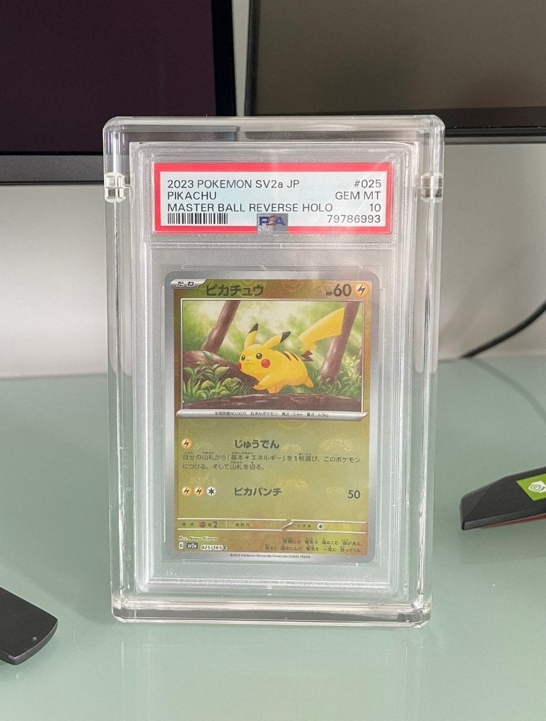 Pikachu (Master Ball) #25 Pokemon Japanese PSA10, Hobby en Vrije tijd, Verzamelkaartspellen | Pokémon, Ophalen, Nieuw, Losse kaart