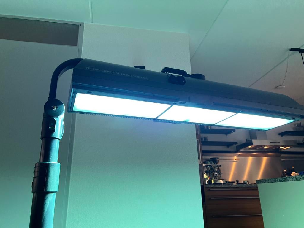 Philips home solarium, Ophalen of Verzenden, Gebruikt, Zonnebank enkelzijdig, Minder dan 10 lampen