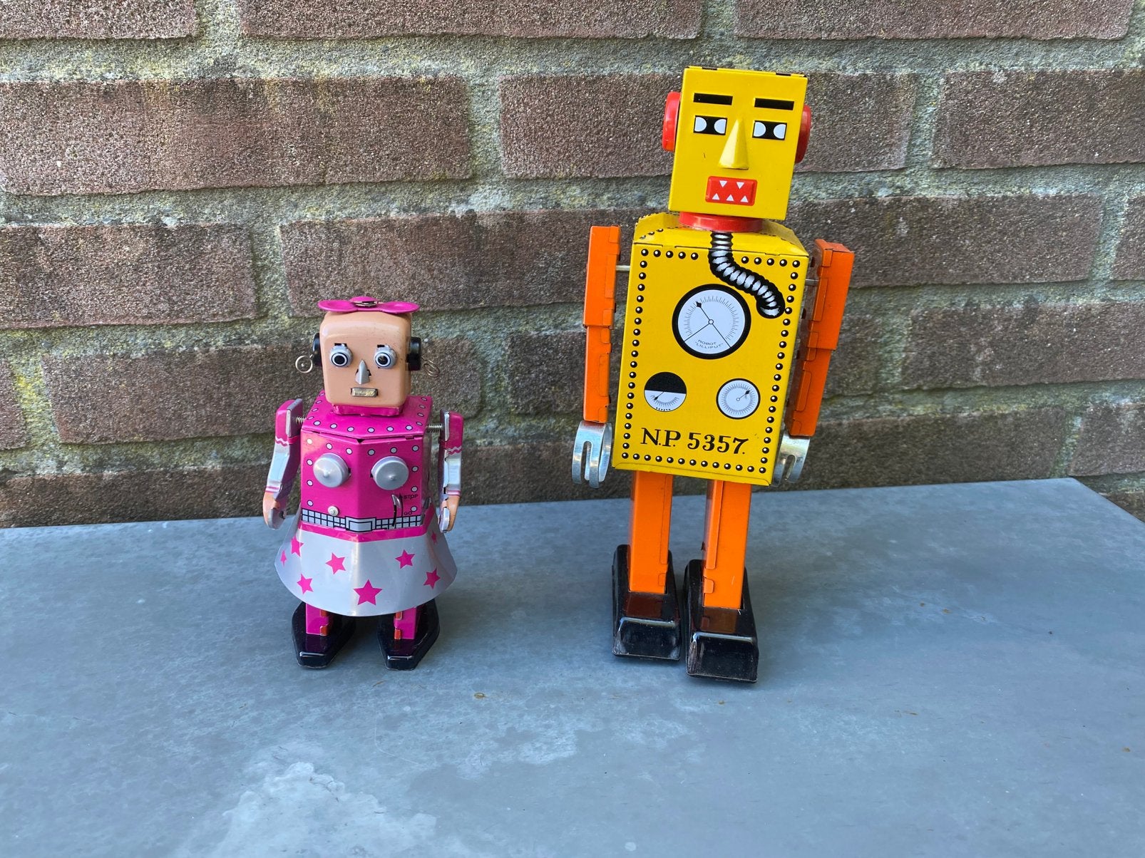 retro blikken opwind robots, Ophalen of Verzenden, Gebruikt