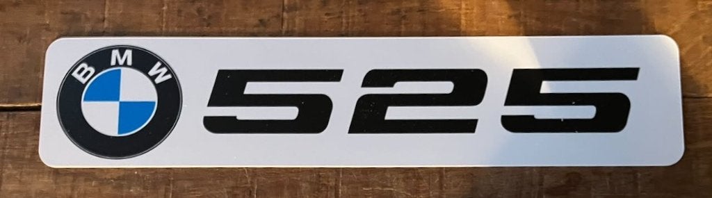 BMW 525  showplaat  kentekenplaat - reclamebord, Ophalen of Verzenden, Zo goed als nieuw, Auto's