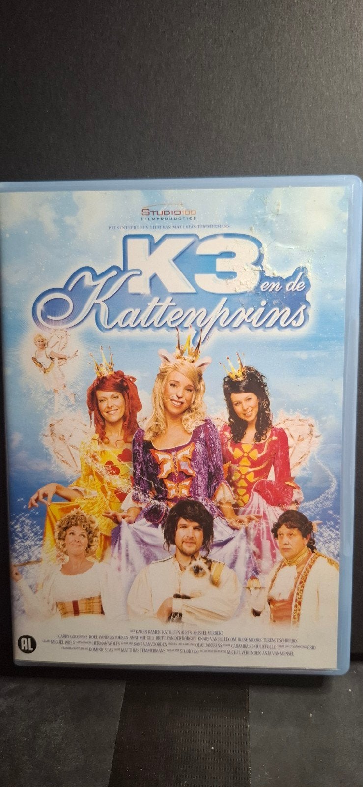 K3 en de Kattenprins DVD - Studio 100 Filmproducties, Cd's en Dvd's, Gebruikt, Alle leeftijden, Nederlands, Familie